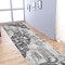 Edge Collections - 3'2'' x 10' - Silver - Exquisite Floral Runner Rug for Home Décor - 1 Piece